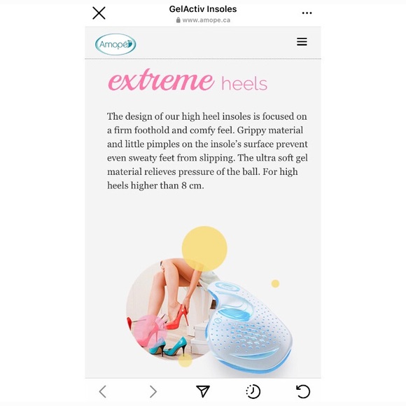 NEW Amopé Gel Activ Extreme Heels Insoles, 1 pair 🛍 Bundle Me! - Picture 6 of 9